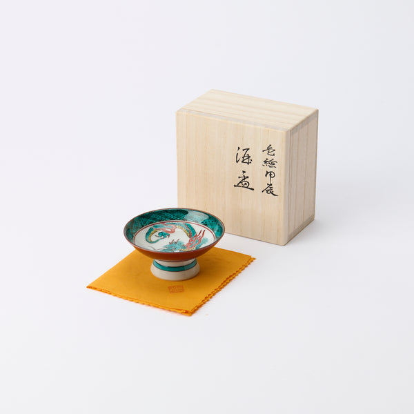 Mitsui Tamekichi Dragon Sakazuki Flat Sake Cup