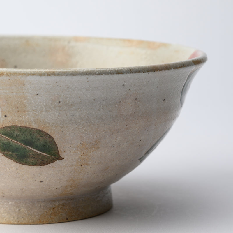 Musashi Kiln Camellia Mino Ware Ramen Bowl M