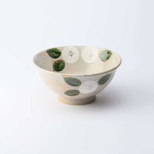 Musashi Kiln Camellia Mino Ware Ramen Bowl M