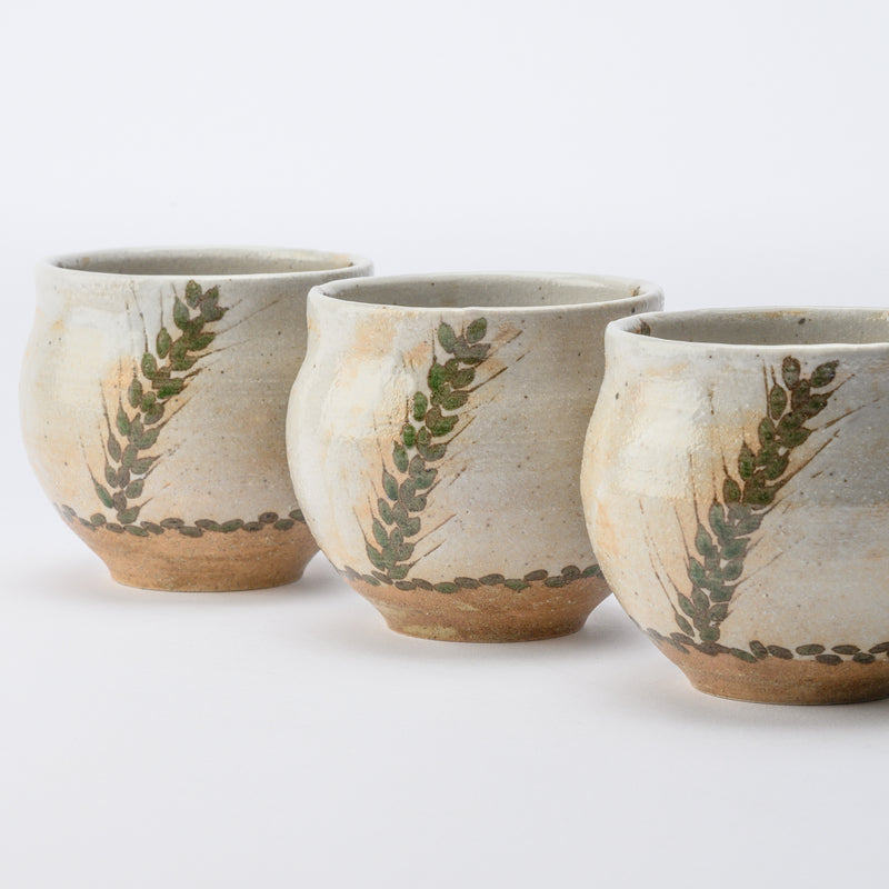 Musashi Kiln Wheat Stalk Mino Ware Mug