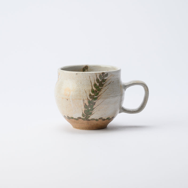 Musashi Kiln Wheat Stalk Mino Ware Mug