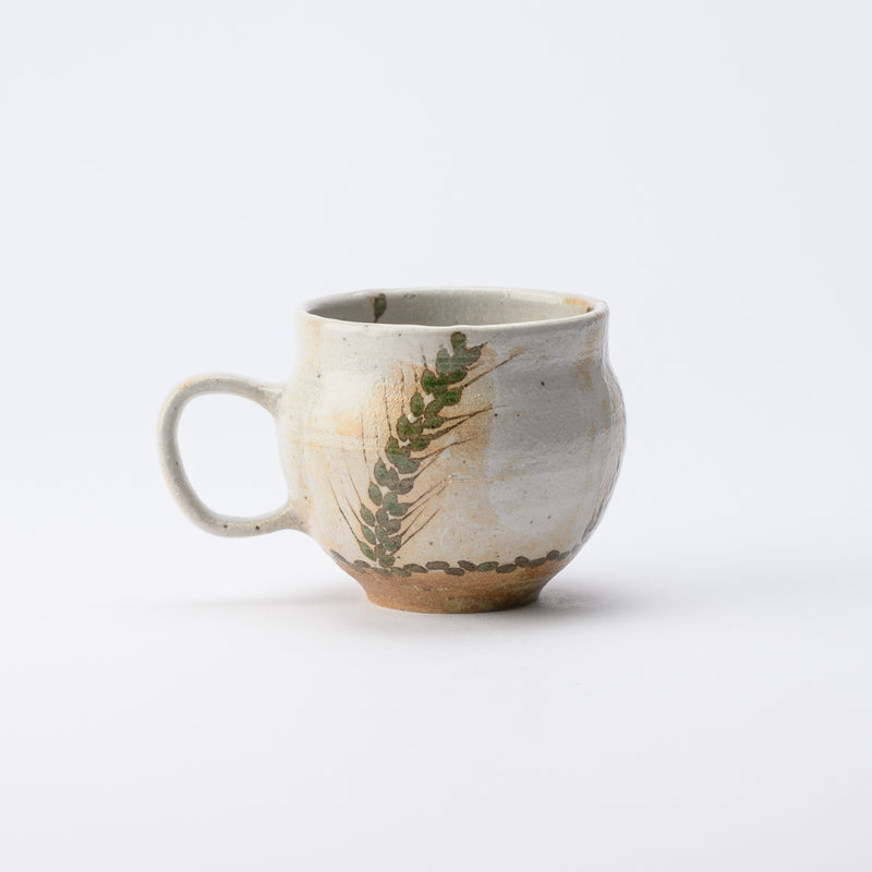 Musashi Kiln Wheat Stalk Mino Ware Mug