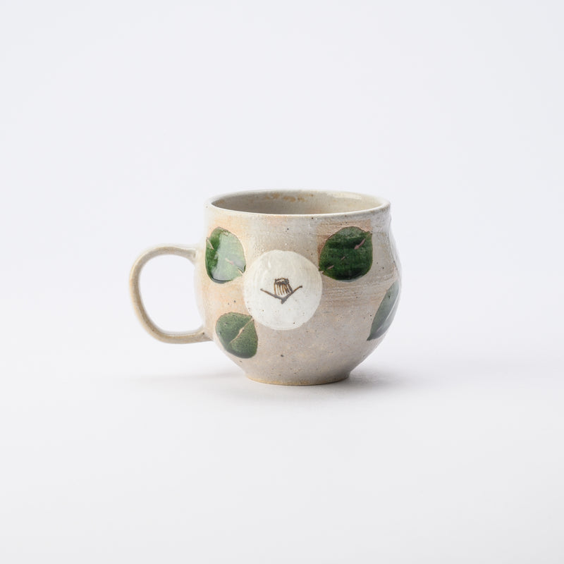 Musashi Kiln Camellia Mino Ware Mug