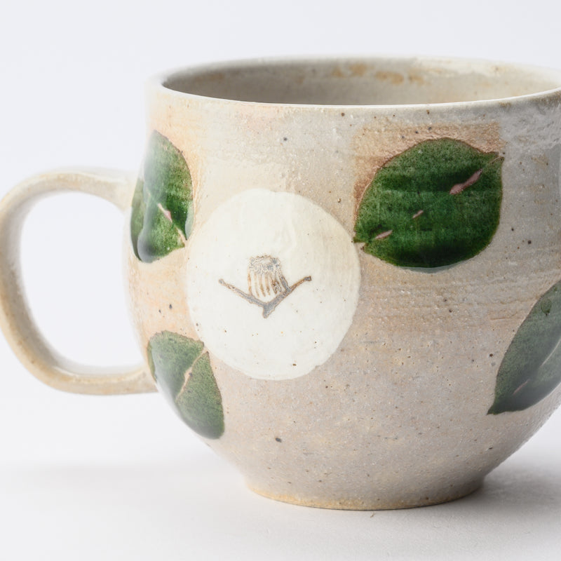 Musashi Kiln Camellia Mino Ware Mug