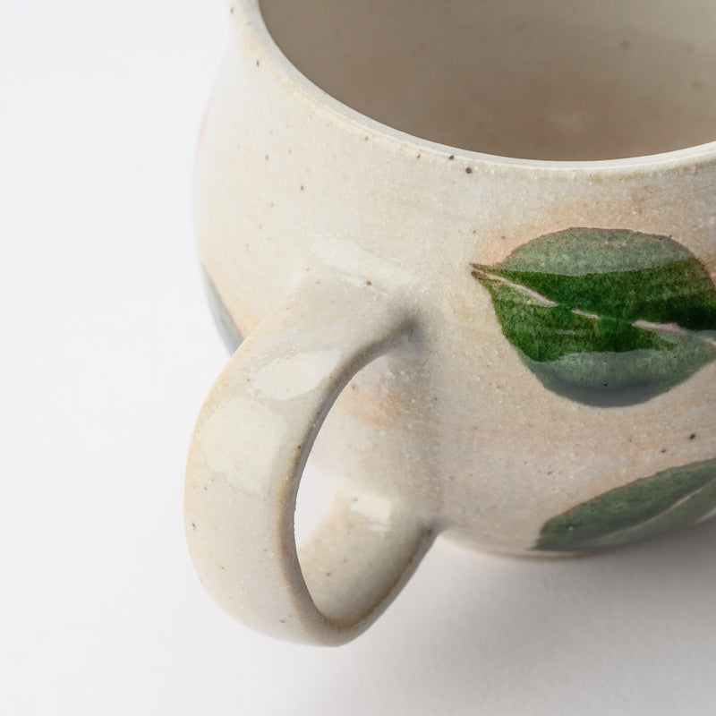 Musashi Kiln Camellia Mino Ware Mug