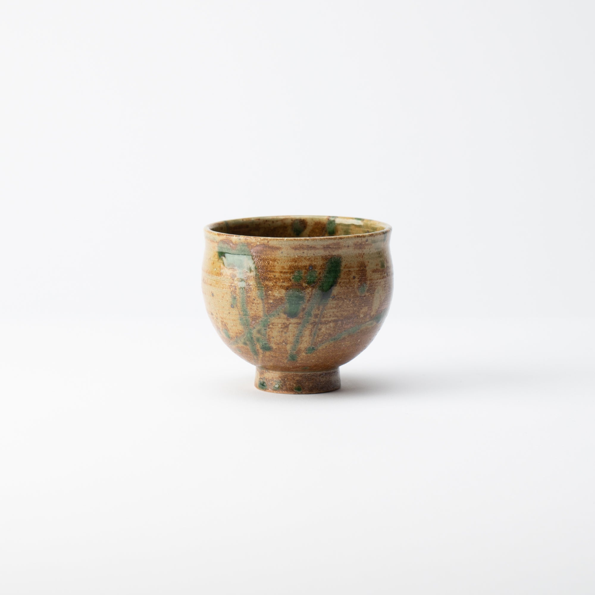 Brown Water Plant Japanese Teacup