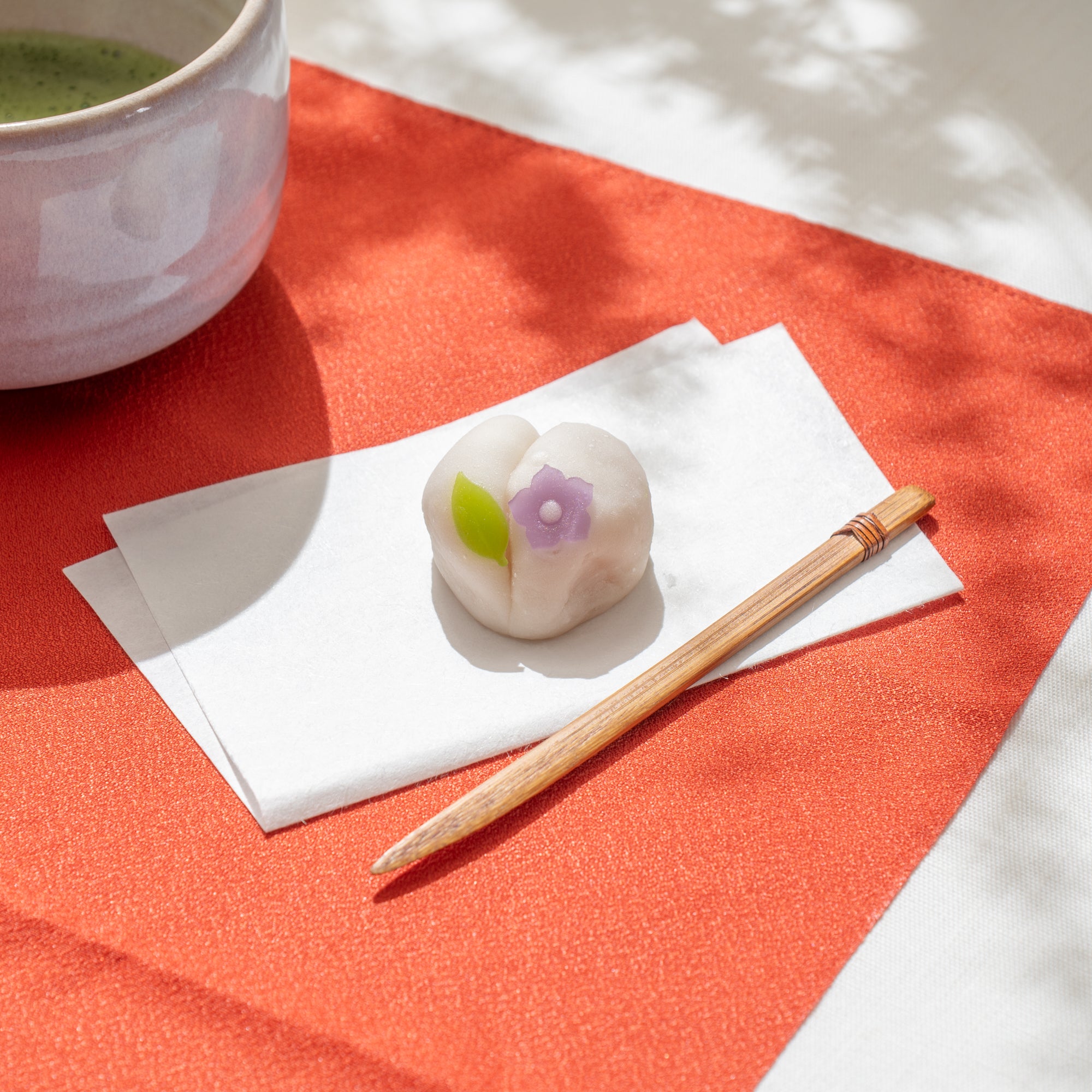 Speckled Bamboo Wagashi Dessert Knife