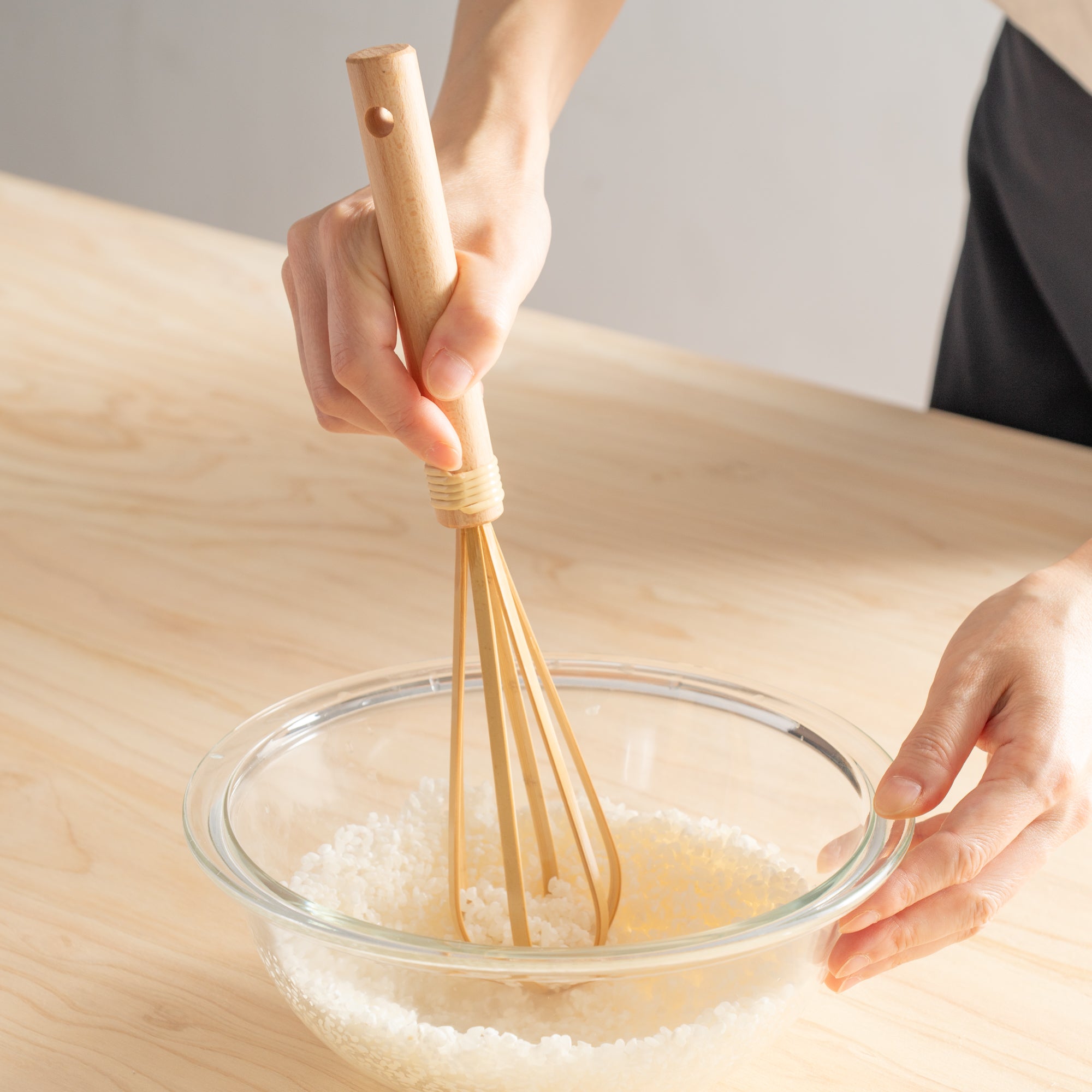 Bamboo Rice Washing Whisk