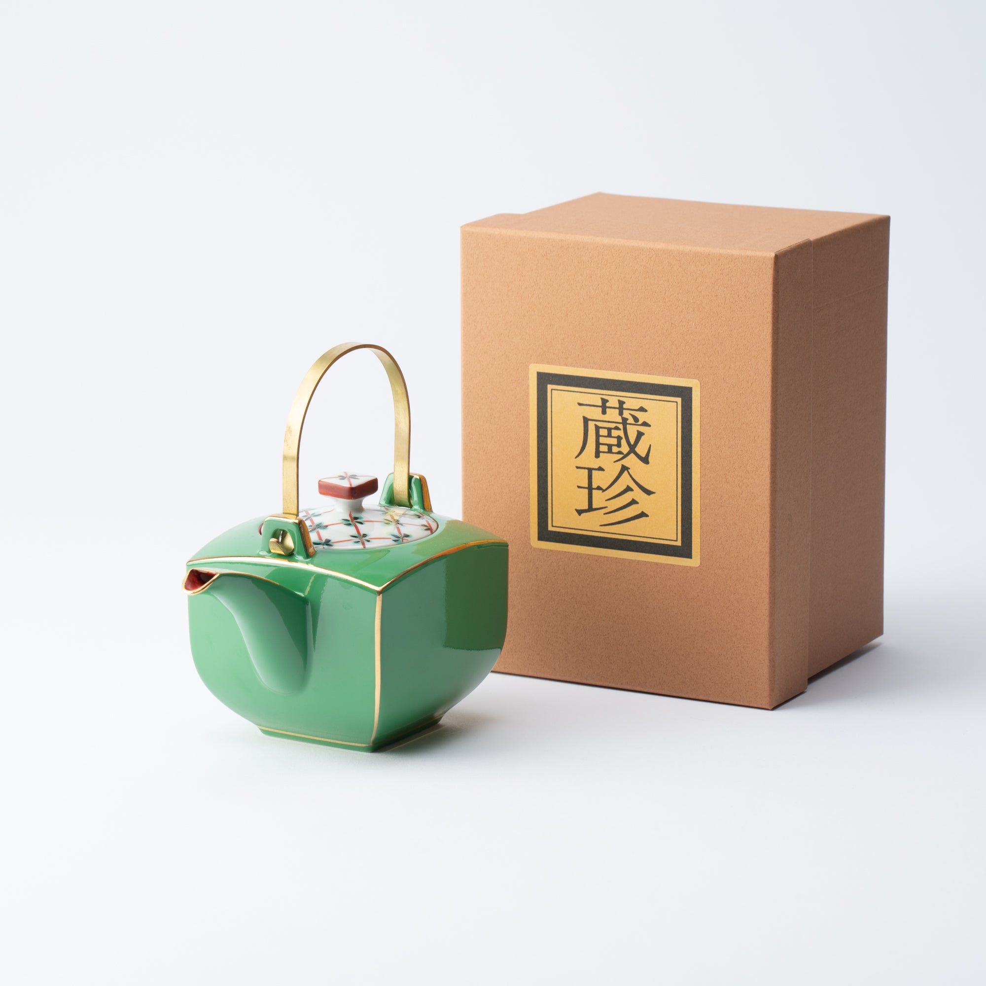 Moegi Green Sake Pot