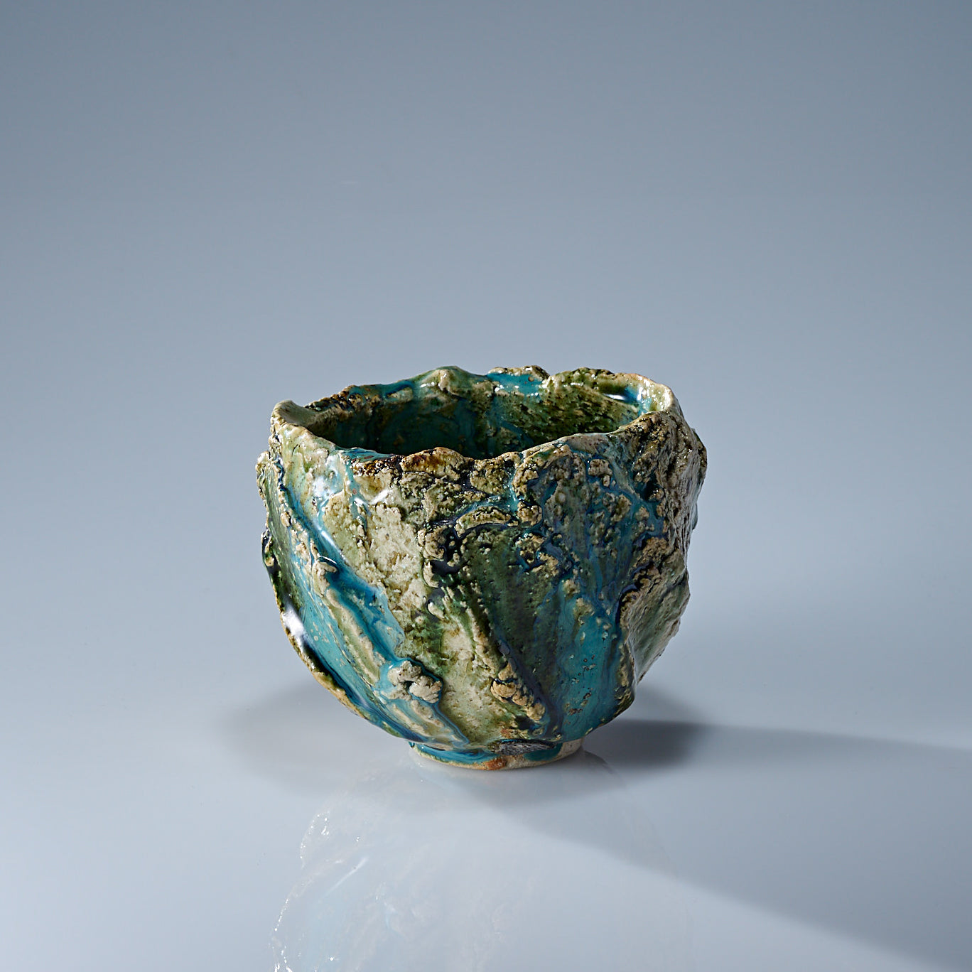 Oribe Earthen Wave Matcha Bowl