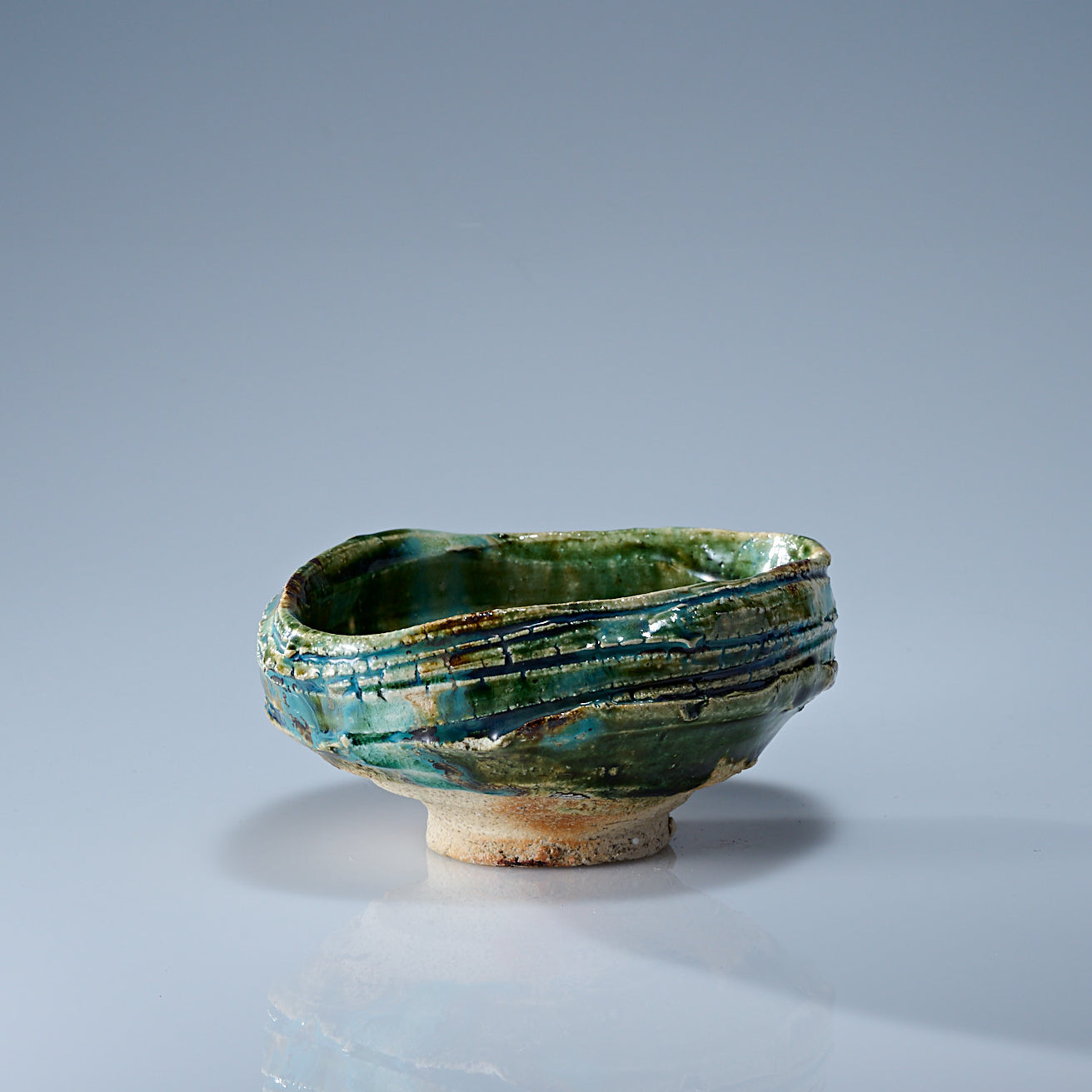 Oribe Asymmetrical Oval Matcha Bowl