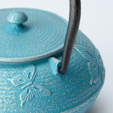 Roji Associates Sky Blue Butterfly Nambu Ironware Cast Iron Teapot