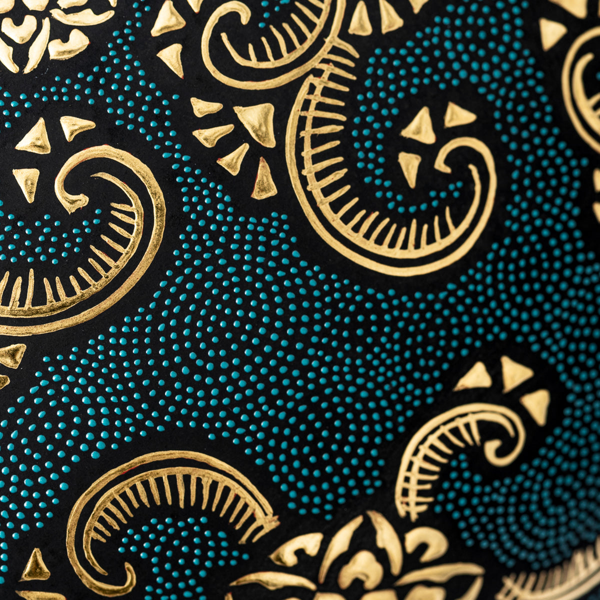 Morikin Floral Arabesque Aochibu Runde Vase