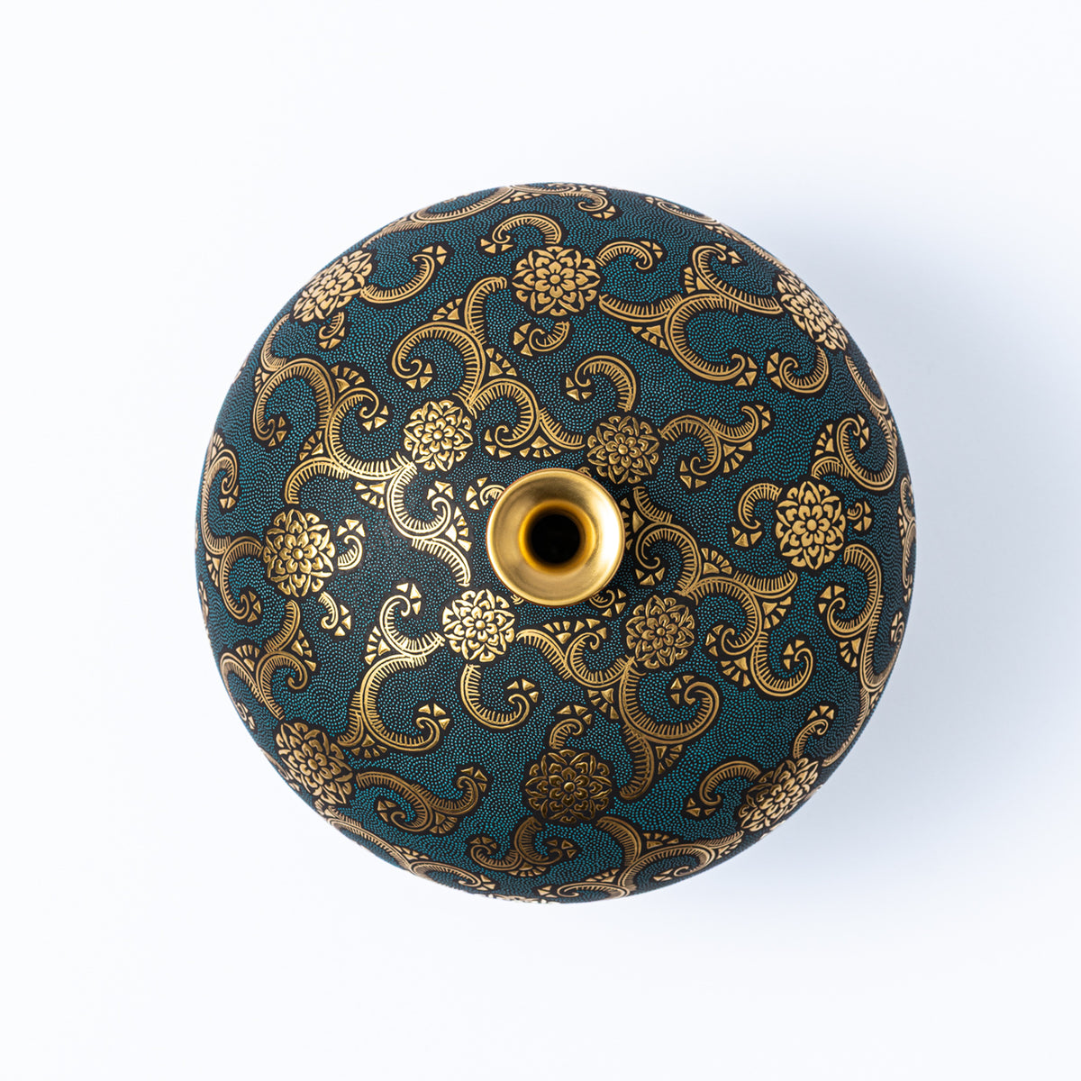 Morikin Floral Arabesque Aochibu Runde Vase