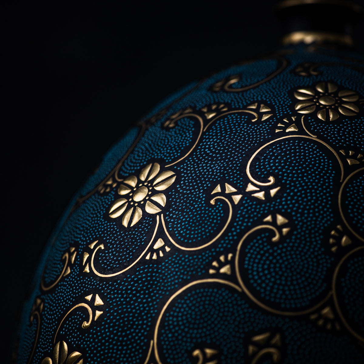 Morikin Floral Arabesque Aochibu Ovale Vase