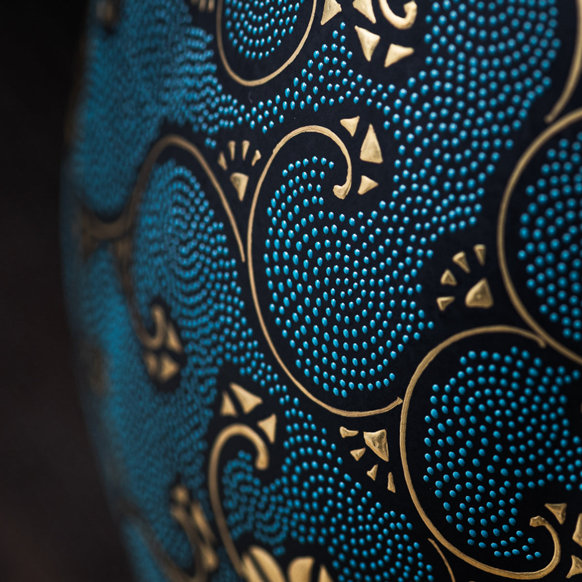 Morikin Floral Arabesque Aochibu Ovale Vase