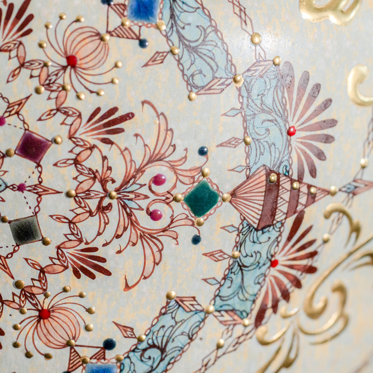 Ebicha-Saibyo Window with Gold