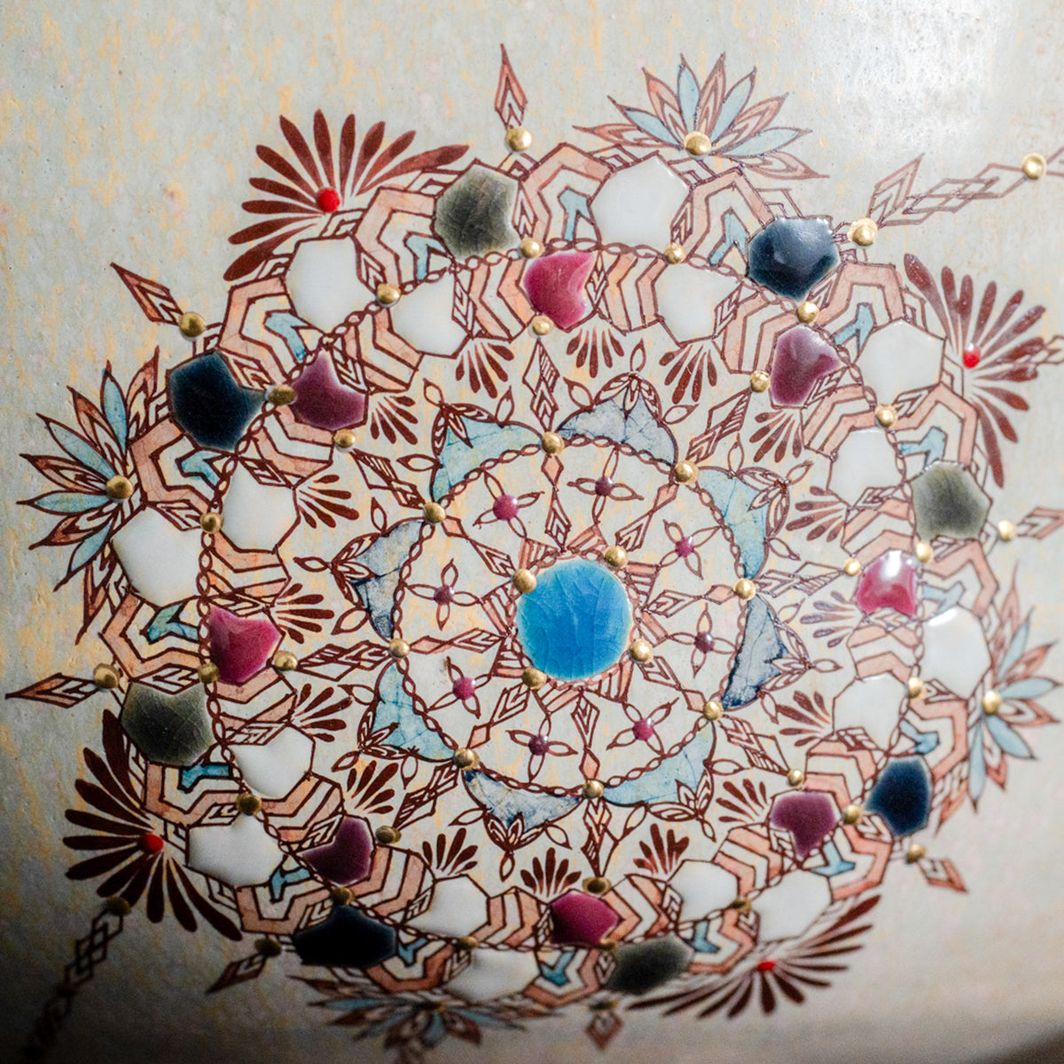 Ebicha-Saibyo Window with Gold