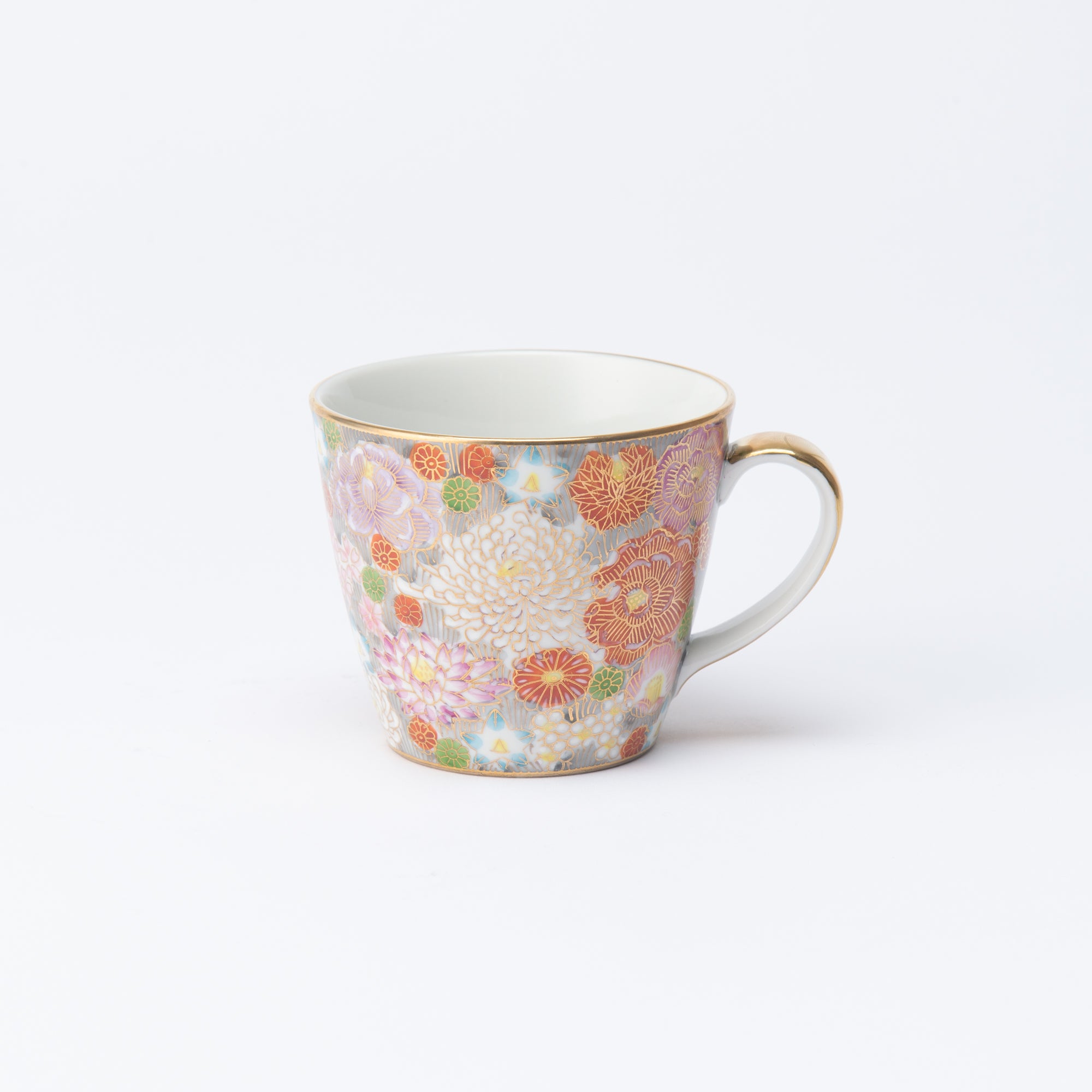 Hanazume Gold-lining Floral Mug