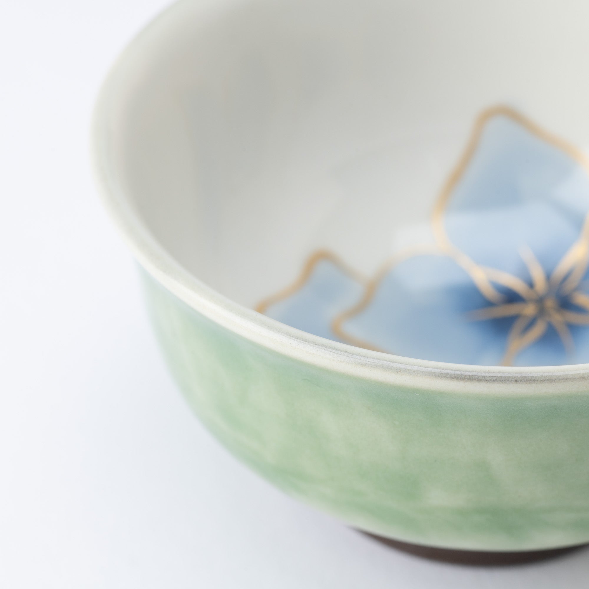 Colorful Floral Japanese Teacup