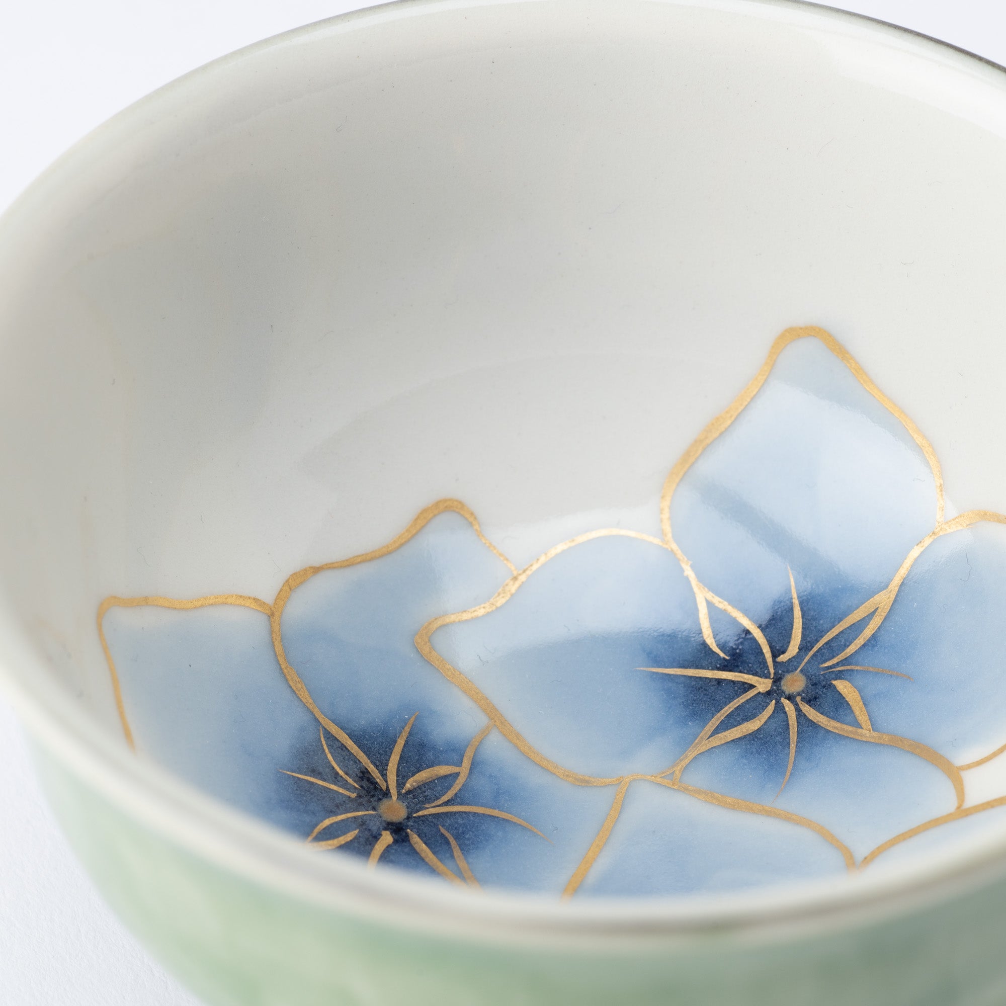 Colorful Floral Japanese Teacup