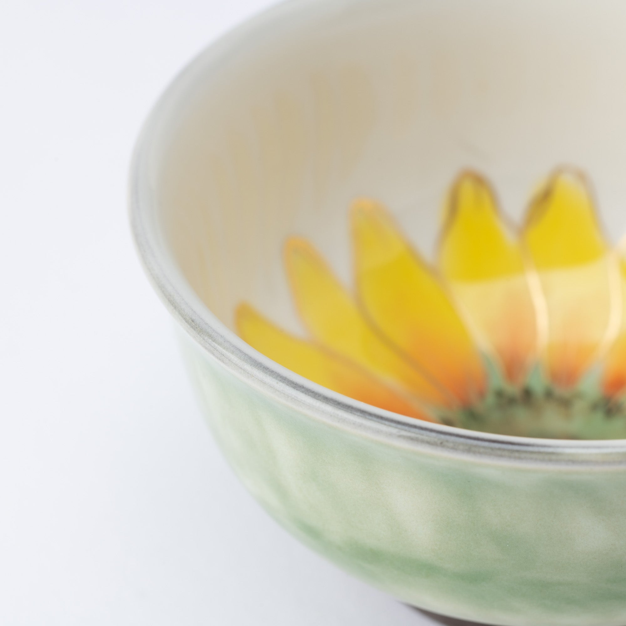 Colorful Floral Japanese Teacup