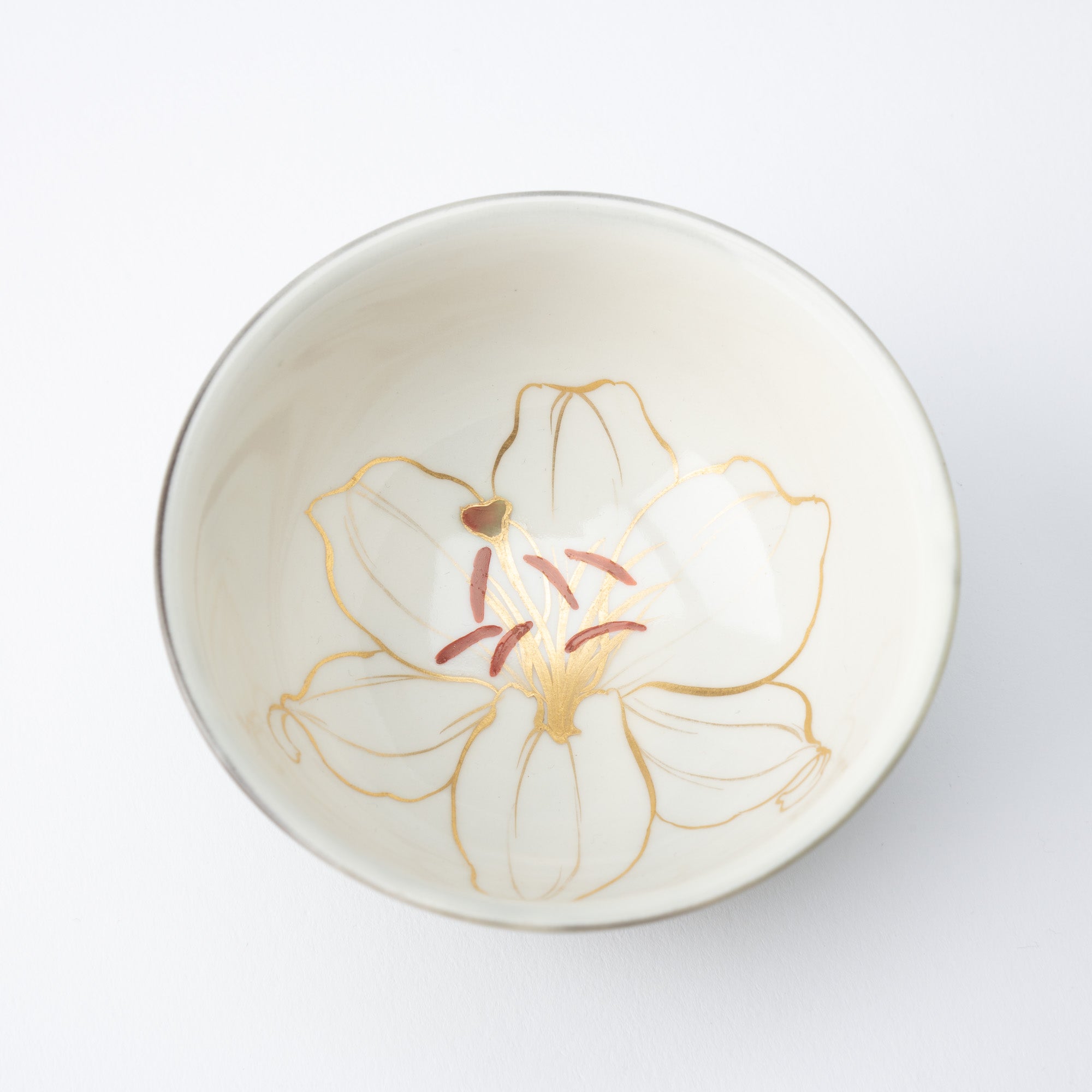 Colorful Floral Japanese Teacup