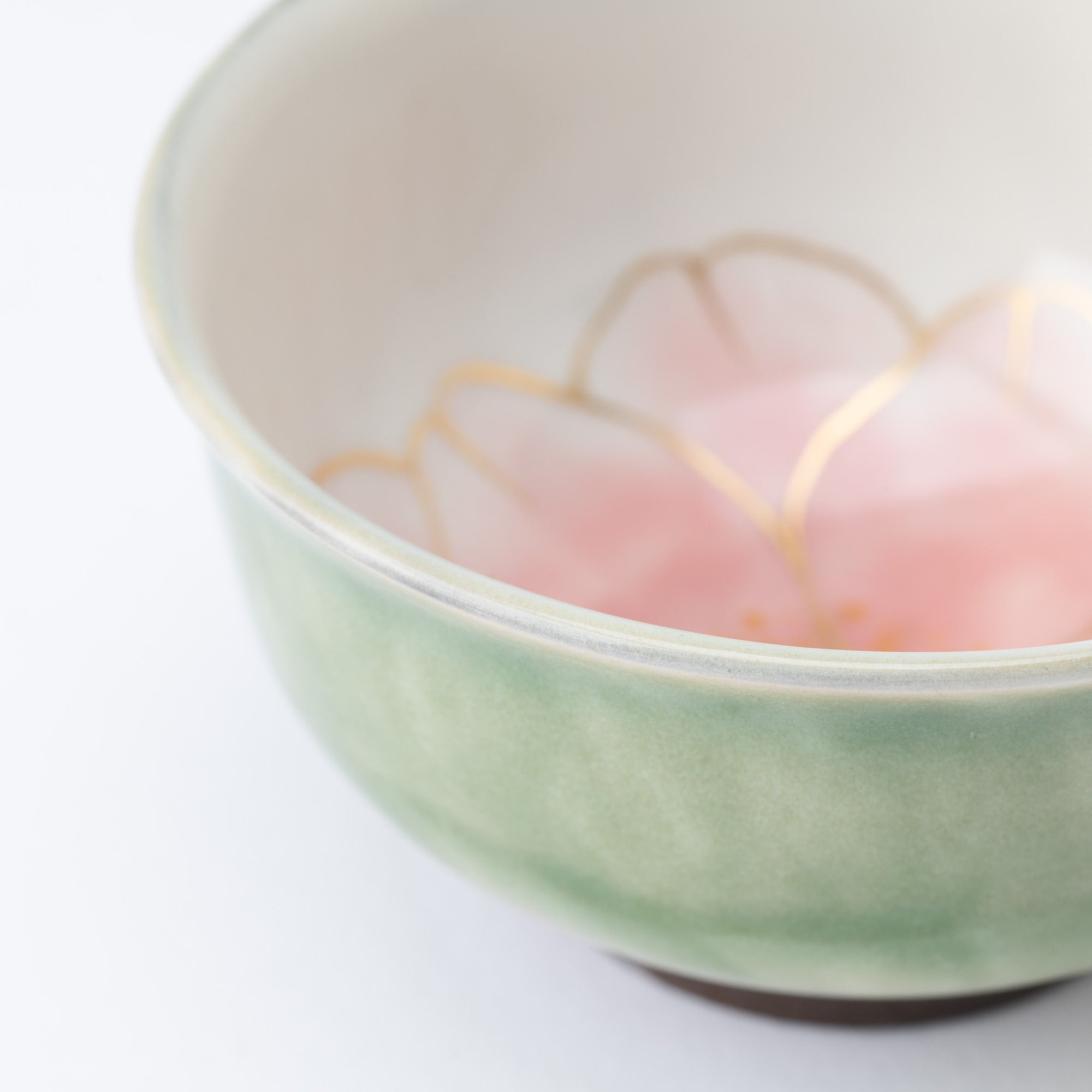 Colorful Floral Japanese Teacup