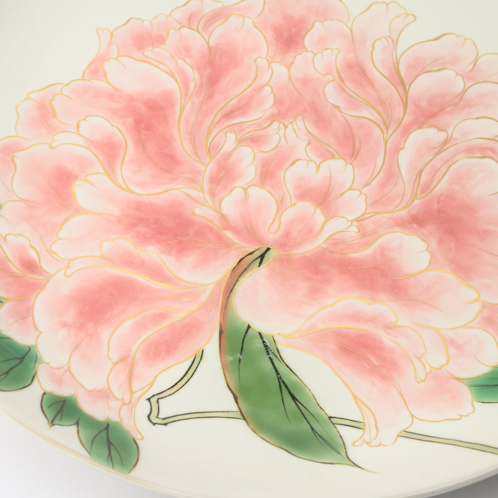 Blooming Peony Decorative Plate