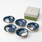 Tosen Kiln Kyoto Vegetables Kiyomizu Ware Plate Set