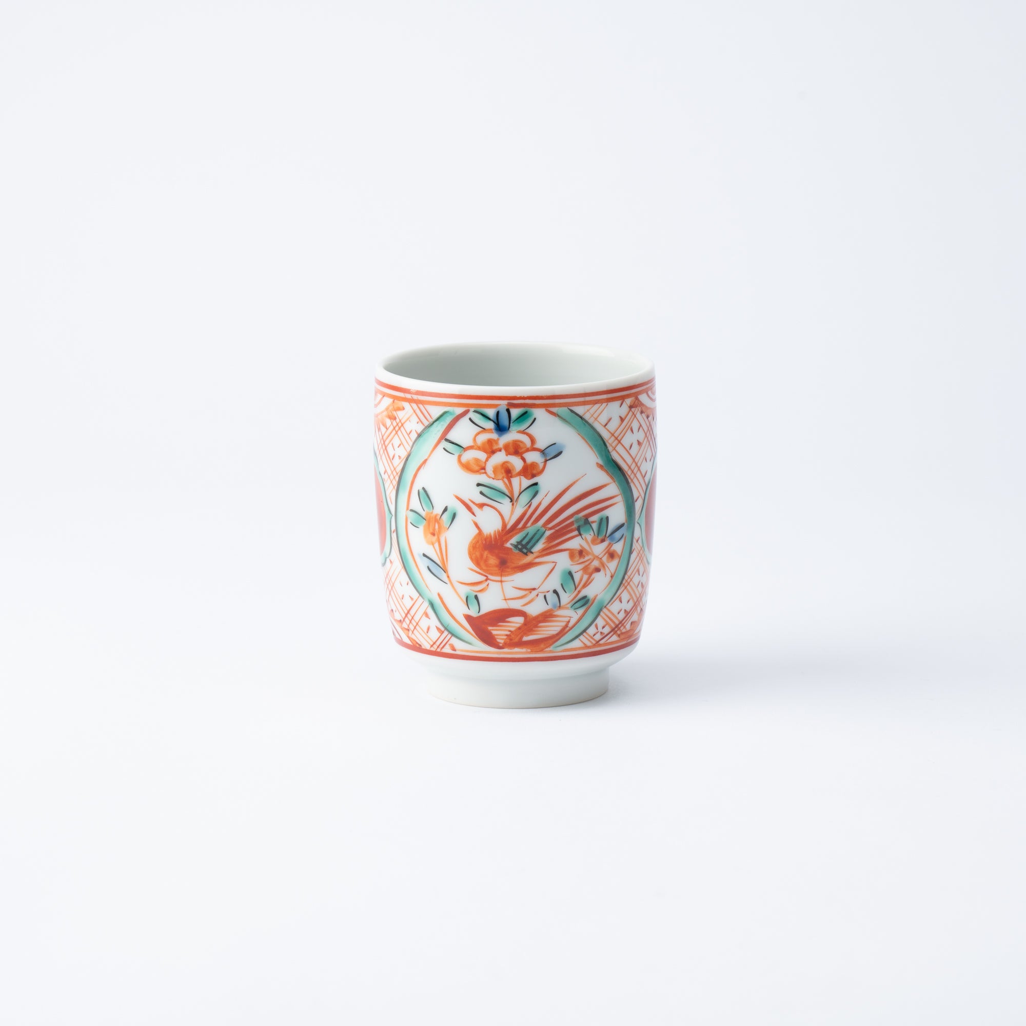 Auspicious Akae Yunomi Japanese Teacup