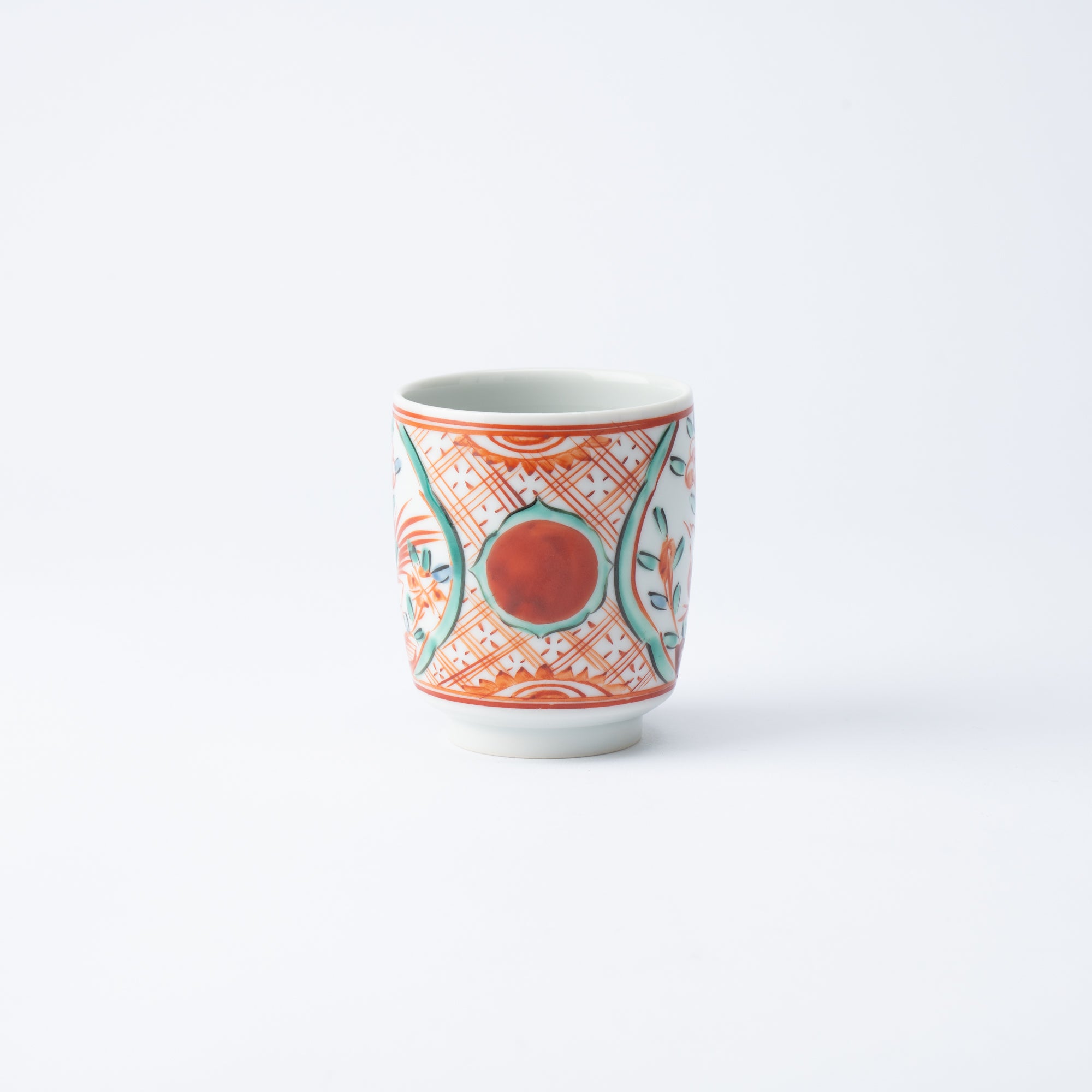 Auspicious Akae Yunomi Japanese Teacup