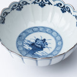 Myousen Toubou Auspicious Bird Chrysanthemum Kutani Bowl 6.1 in