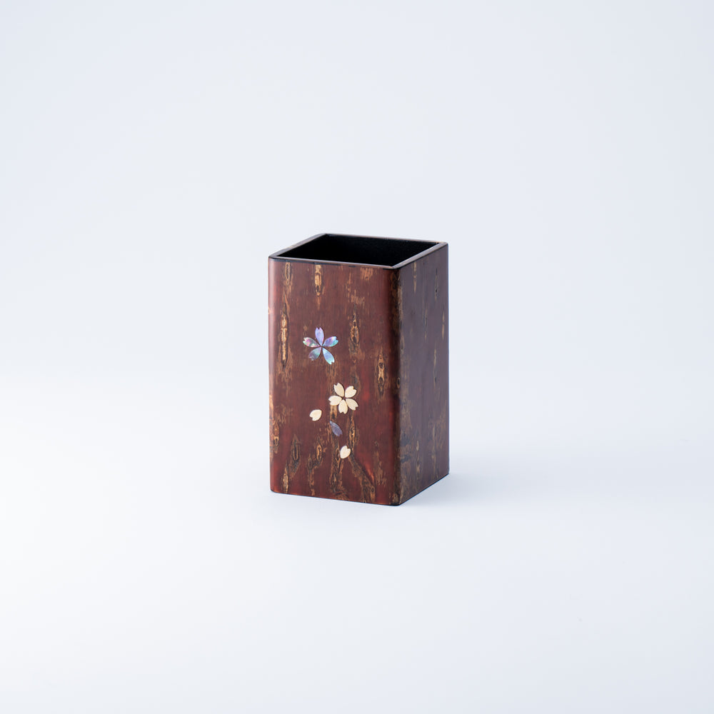 Kabazaiku Cherry Bark Work Sakura Shell Inlay Cutlery Stand