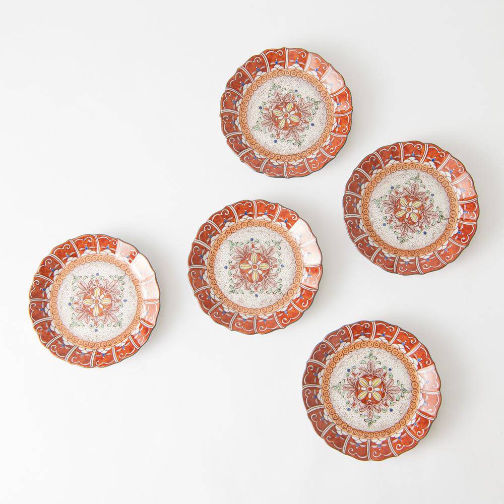 Akae Kutani Plate Set