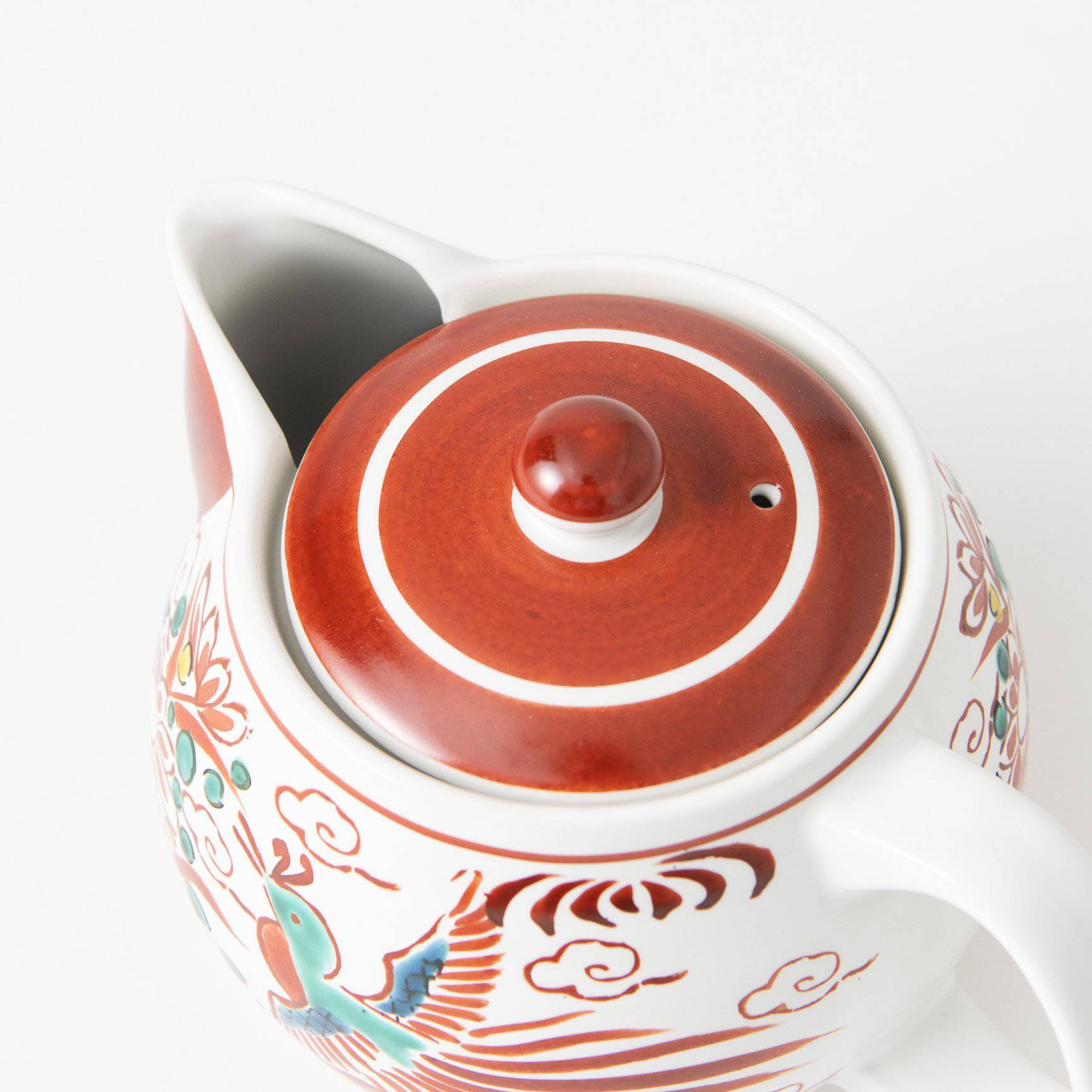 Akagosu Kutani Japanese Teapot Set - MUSUBI KILN - Quality Japanese Tableware and Gift