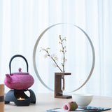 ALART Aluminum Round Window Frame Single Flower Vase - MUSUBI KILN - Quality Japanese Tableware and Gift