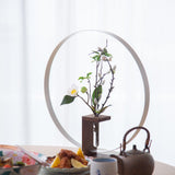 ALART Aluminum Round Window Frame Single Flower Vase - MUSUBI KILN - Quality Japanese Tableware and Gift