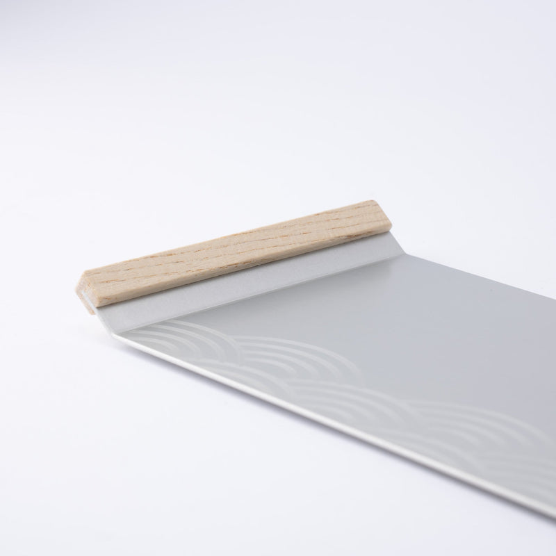 ALART Aluminum ZEN Wave Pattern Serving Tray - MUSUBI KILN - Quality Japanese Tableware and Gift