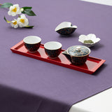 Aochibu and Clematis Kutani Houhin Japanese Teapot Set with 2 Teacups - MUSUBI KILN - Quality Japanese Tableware and Gift