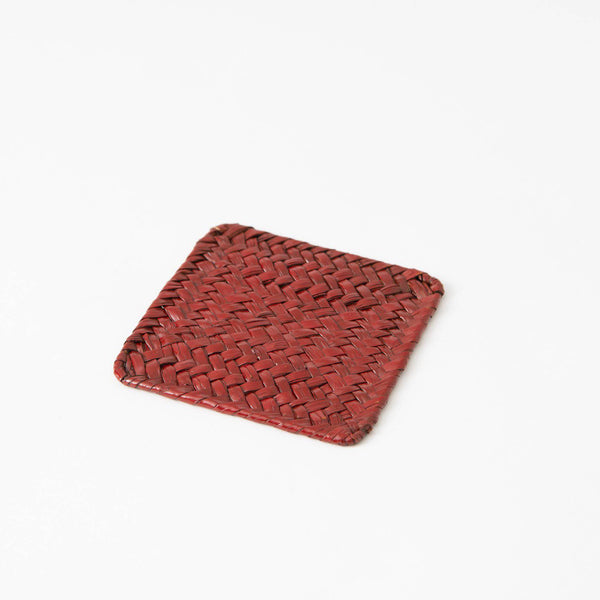 Aquatic Plants Braid Yamanaka Lacquerware Coaster - MUSUBI KILN - Quality Japanese Tableware and Gift