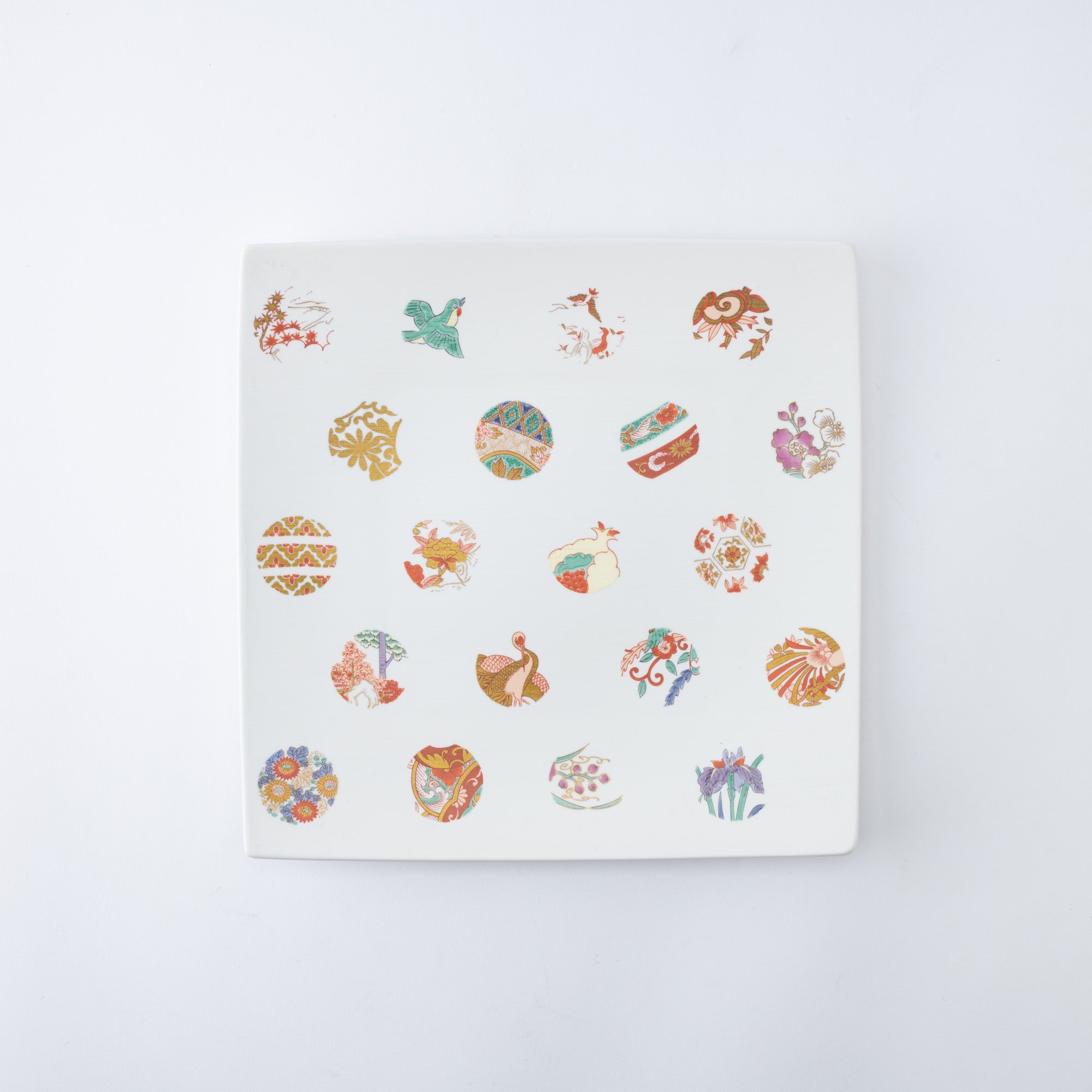 Arita Porcelain Lab Asteroid Square Plate L - MUSUBI KILN - Quality Japanese Tableware and Gift