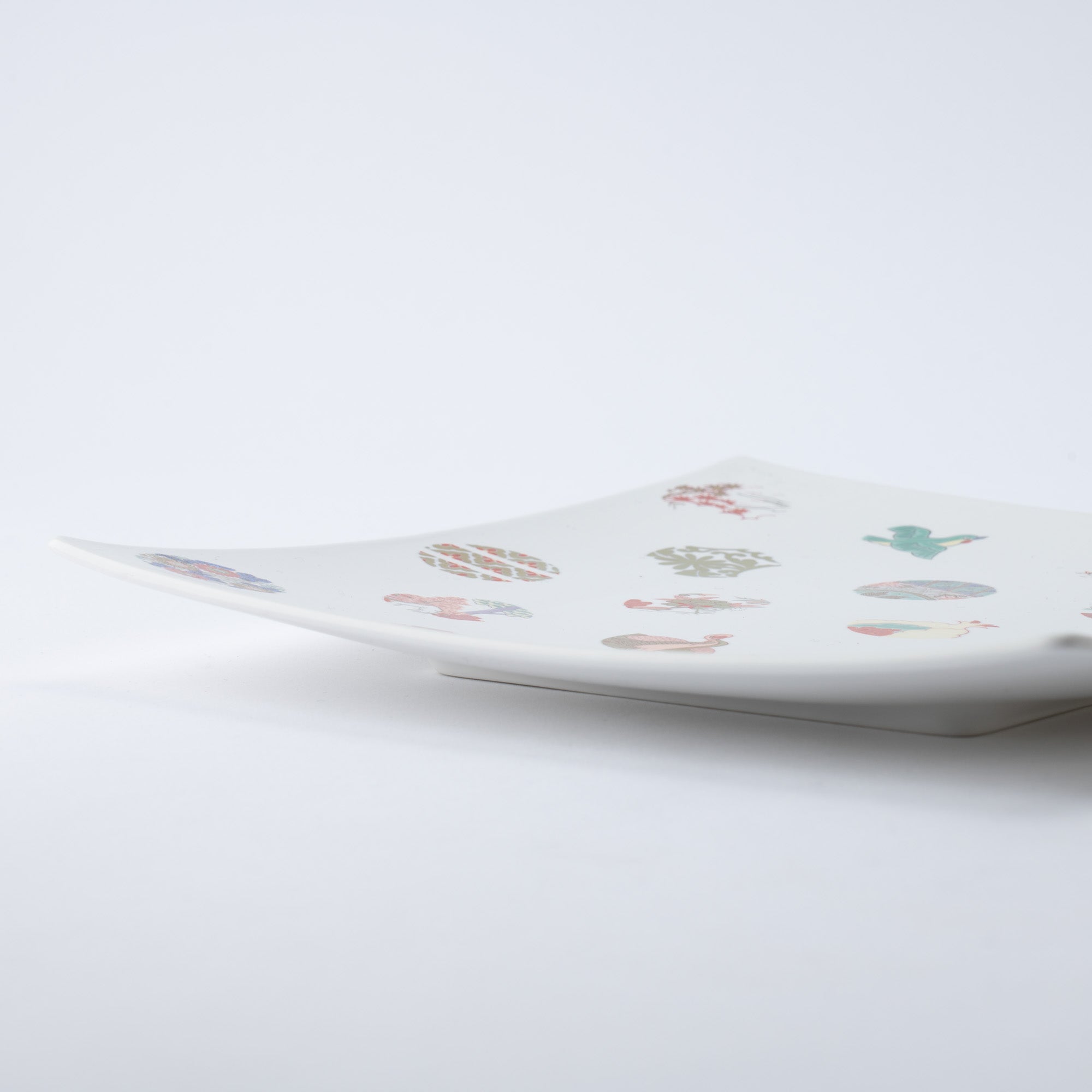 Arita Porcelain Lab Asteroid Square Plate L - MUSUBI KILN - Quality Japanese Tableware and Gift