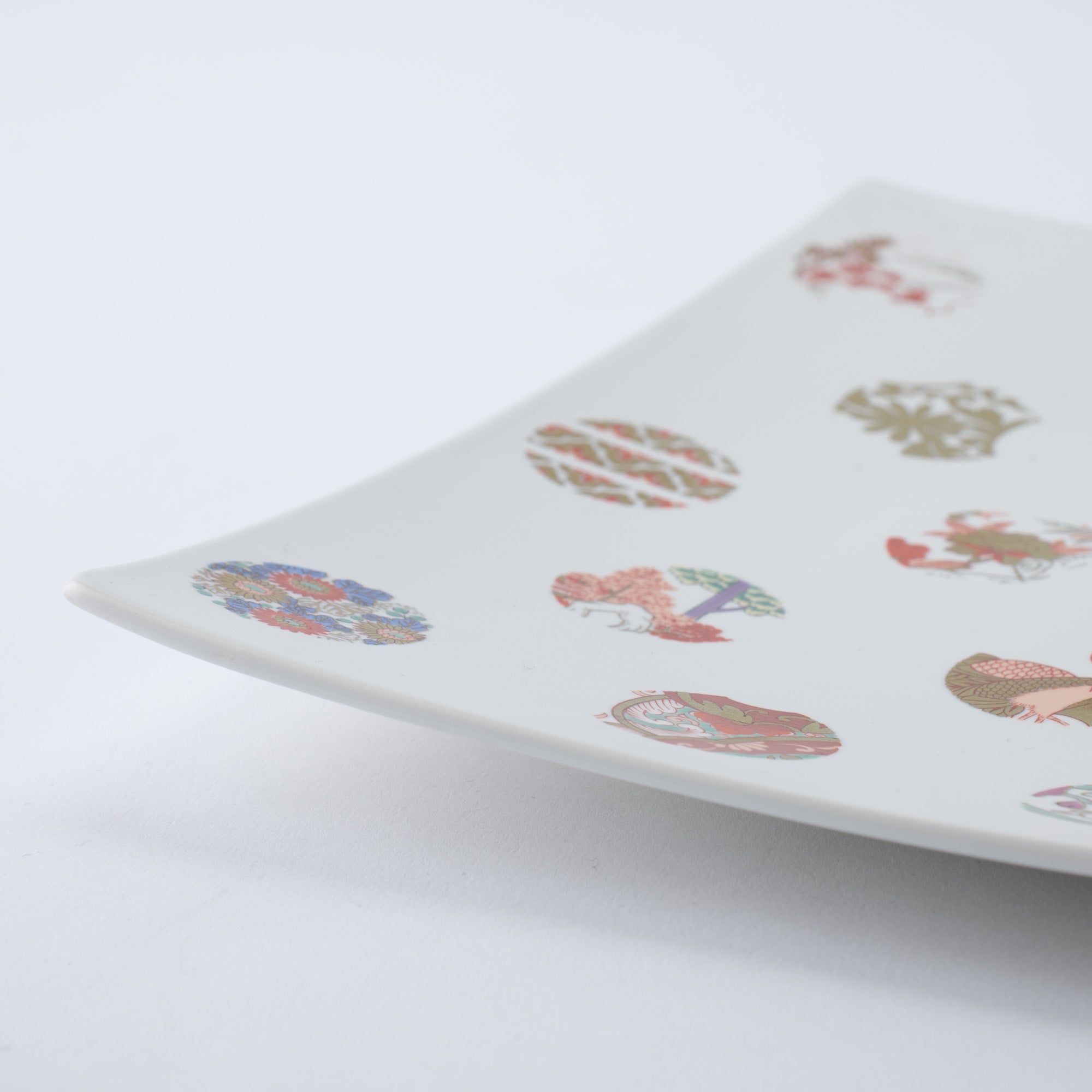 Arita Porcelain Lab Asteroid Square Plate L - MUSUBI KILN - Quality Japanese Tableware and Gift