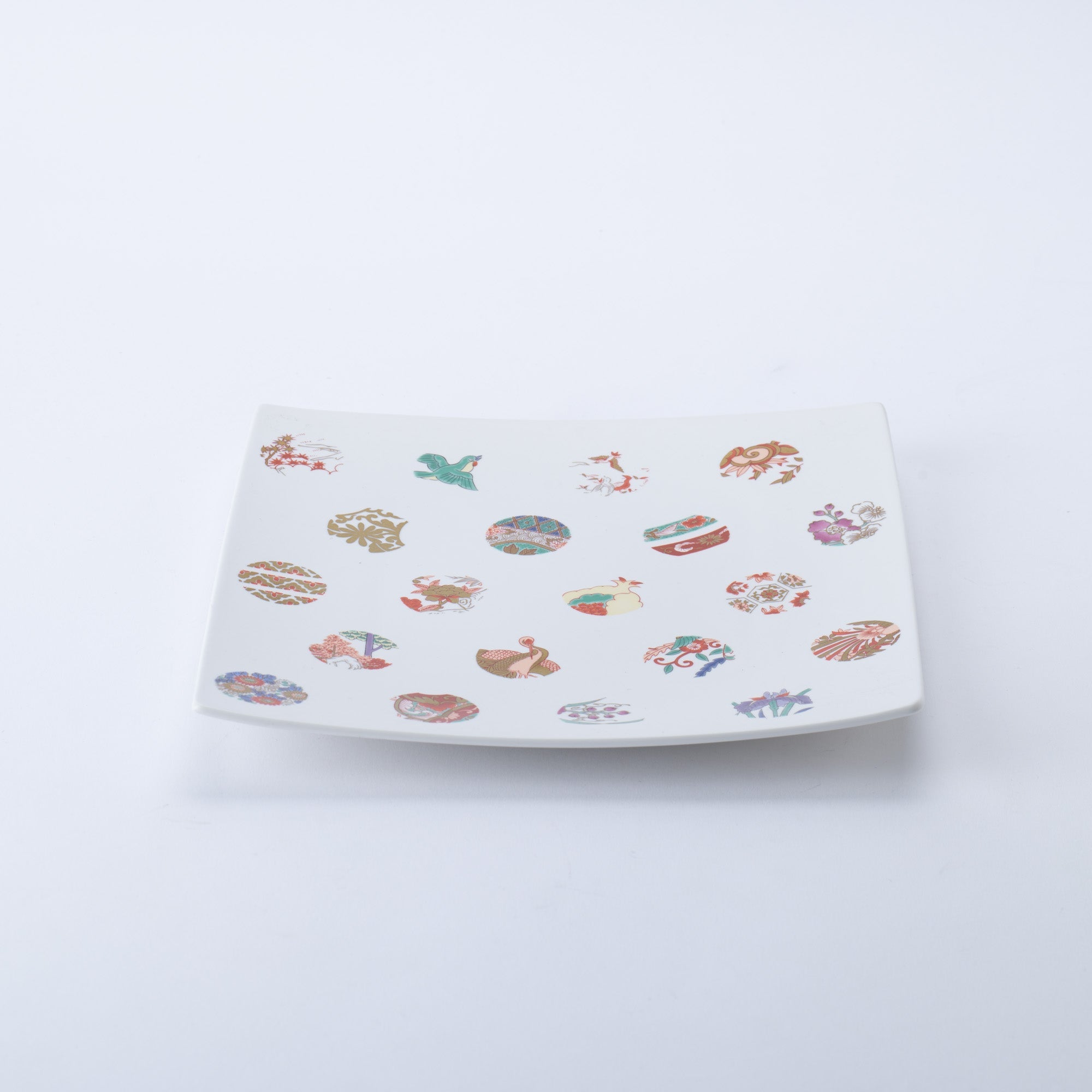 Arita Porcelain Lab Asteroid Square Plate L - MUSUBI KILN - Quality Japanese Tableware and Gift