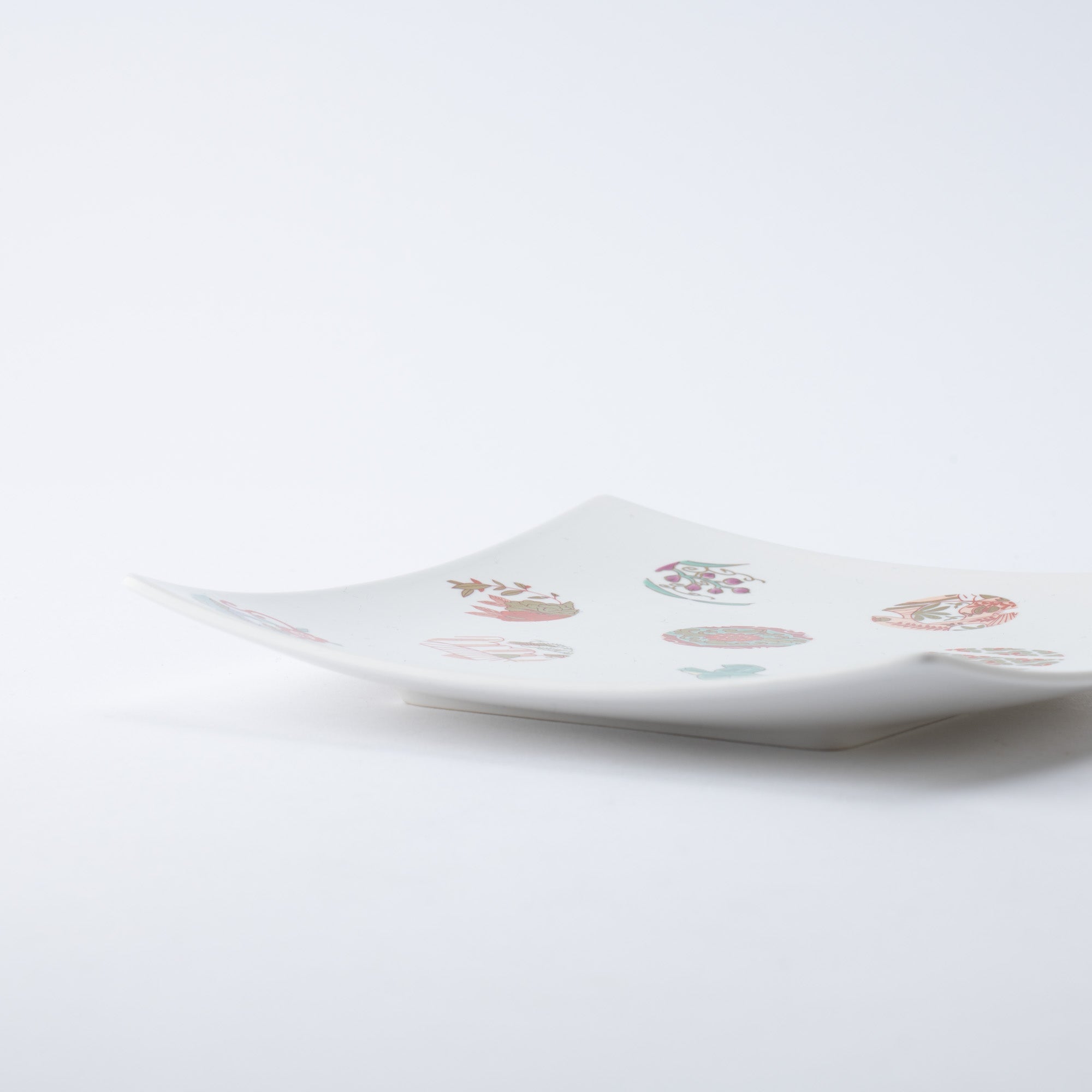 Arita Porcelain Lab Asteroid Square Plate S - MUSUBI KILN - Quality Japanese Tableware and Gift