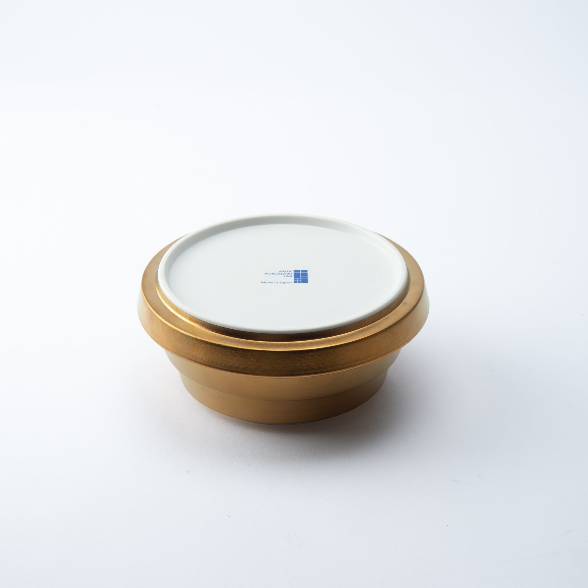 Arita Porcelain Lab Gold Conic Modern Jubako Bento Box - MUSUBI KILN - Quality Japanese Tableware and Gift