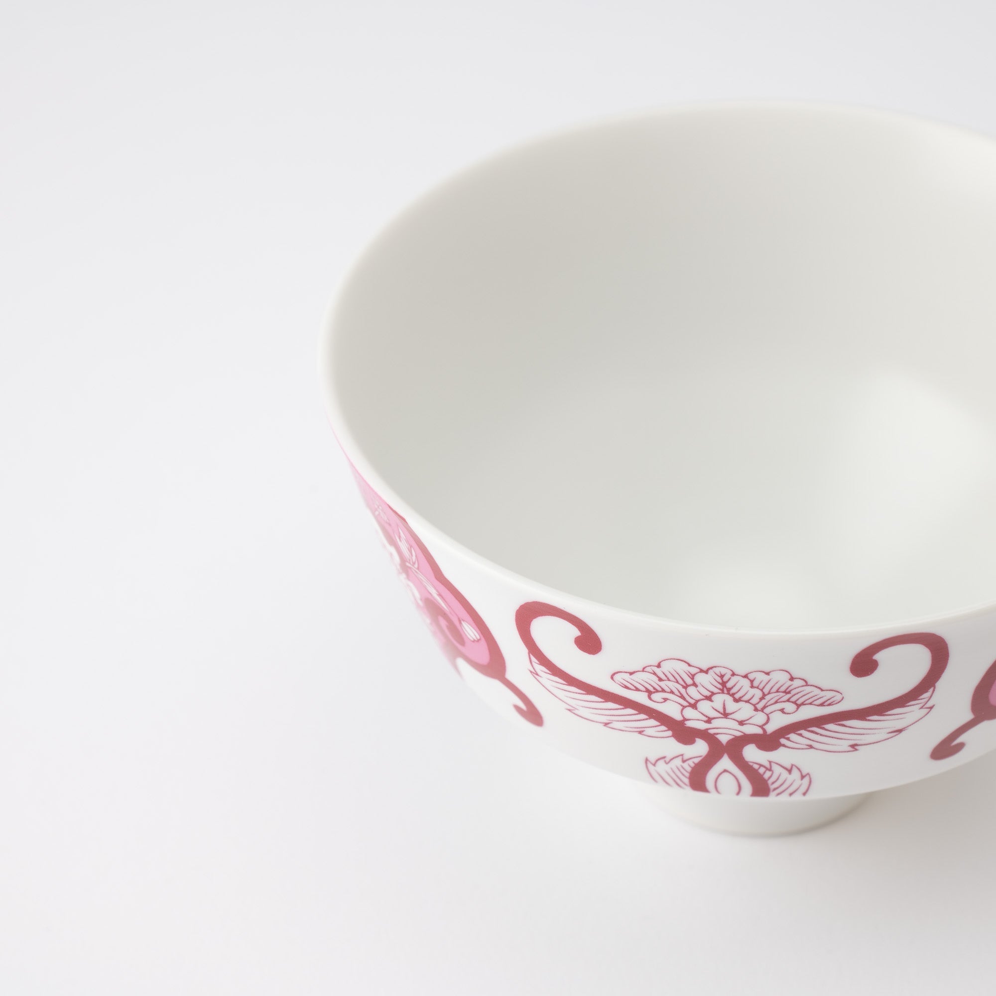 Arita Porcelain Lab Japan Autumn Old Imari Floral Patter Red Rice Bowl - MUSUBI KILN - Quality Japanese Tableware and Gift