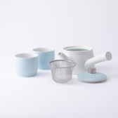 Japan Blue Pearl Blue Japanese Tea Set