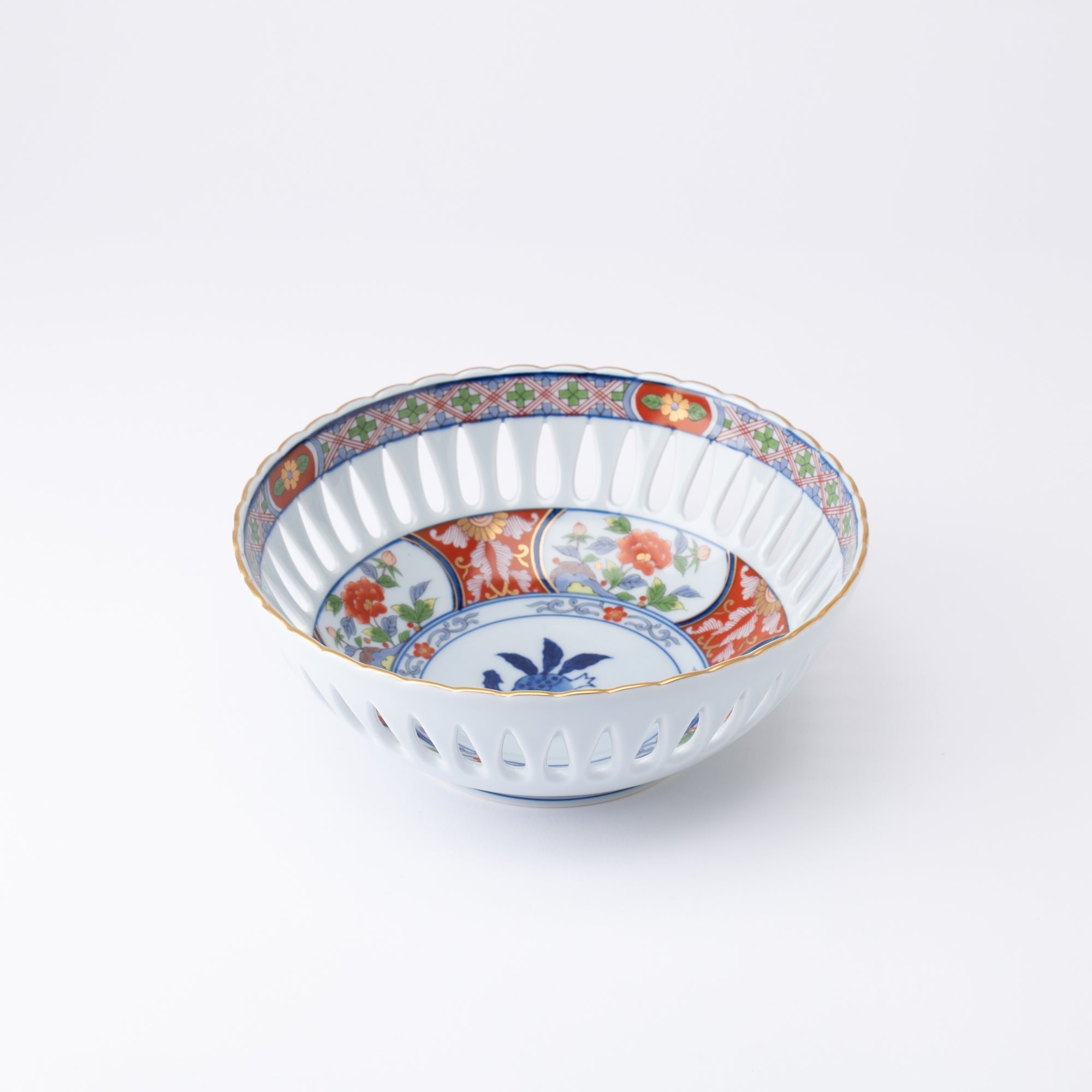 Arita Porcelain Lab Yazaemon Lace Cut Bowl - MUSUBI KILN - Quality Japanese Tableware and Gift